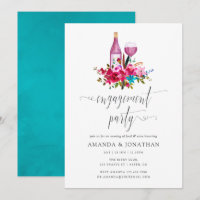 Boho Chic Fleur Mariage Party Dégustation de Vin