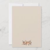 Invitation Boho Chic Floral Hydrangea Mariage d'arche aquarel (Dos)