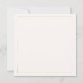 Invitation Boho Chic Gold Frame Purple Orchids Fête des marié (Dos)