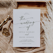 Invitation Boho Chic Green et White Le Mariage de