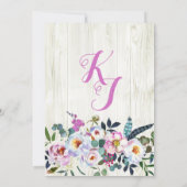 Invitation Boho Chic Longhorn Crâne de vache Fête des mariées (Dos)