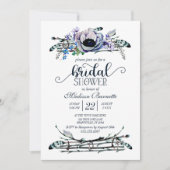 Invitation Boho Chic Monnaie & Marine (Devant)
