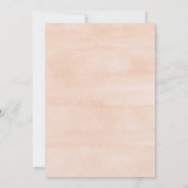 Invitation Boho chic orchidée pampas herbe nuptiale douche (Dos)