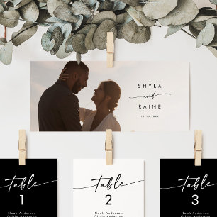 Invitation Boho Chic Photo Hanging Seating Chart en-tête