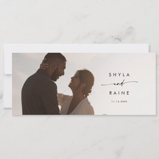 Invitation Boho Chic Photo Hanging Seating Chart en-tête (Dos)