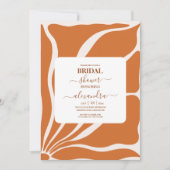 Invitation Boho Chic Retro Floral Mariage (Devant)