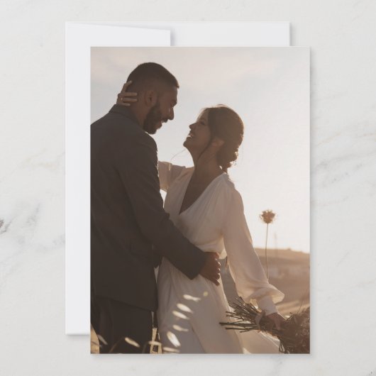 Invitation Boho Chic Sage Green Photo Mariage espagnol (Dos)