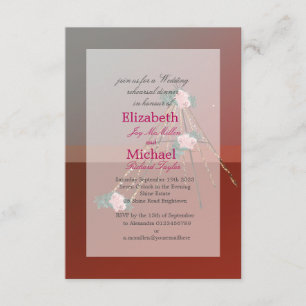 Invitation Boho Chic Teepee / Dîner de répétition Mariage Tip