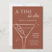Invitation Boho Chic Terracotta Tini Bit Ancien 40e anniversa (Devant)