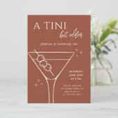 Invitation Boho Chic Terracotta Tini Bit Ancien 40e anniversa (Debout devant)