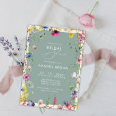 Invitation Boho Chic Wildflowers Love in bloom Bridal Shower