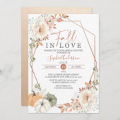 Invitation Boho Citrouille Automne Chute En Amour Fête des ma (Devant / Derrière)