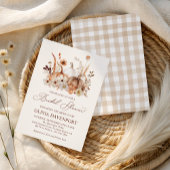 Invitation Boho Citrouille Floral Rustic Automne Fête des mar