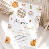 Invitation Boho Citrouille Rendons Grâce