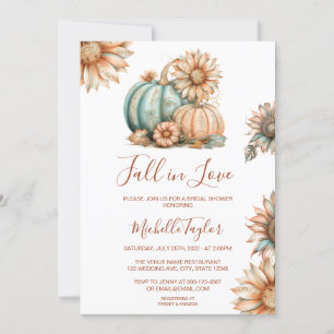 Invitation Boho Citrouille tomber dans la Fête des mariées de