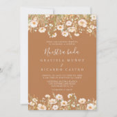 Invitation Boho classique Blush Fleur sauvage Nuestra Boda Ma (Devant)