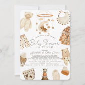 Invitation Boho Clothes Nursery Baby shower par la poste (Devant)
