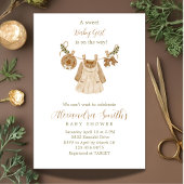 Invitation Boho Clothesline Girl Baby shower