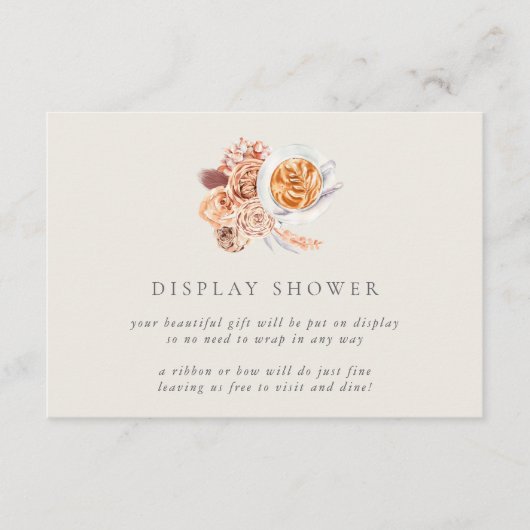 Invitation Boho Coffee Fête des mariées Display (Devant)