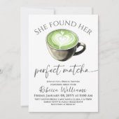 Invitation Boho Coffee Green Perfect Matcha Enterrement de Vi (Devant)