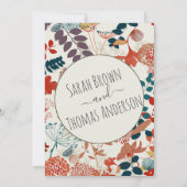 INVITATION BOHO COLORÉ (Dos)