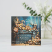 Invitation Boho Coloré Chic Thanksgiving Diner Party (Debout devant)