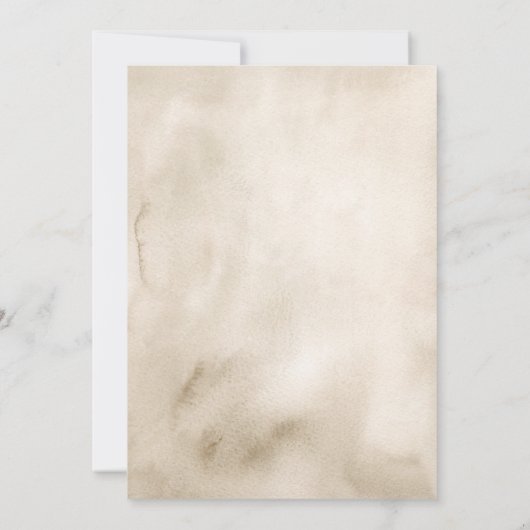 Invitation Boho Coquette Fleur sauvage Baptême (Dos)