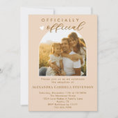 Invitation Boho Cream Pastel Official Adoption Day Party (Devant)