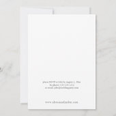 Invitation Boho Cuivre Pampas & Dîner De Répétition Florale B (Dos)