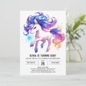 Invitation Boho Custom Horse Anniversaire (Debout devant)