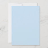 Invitation Boho Cute Boy Teddy Bear Bleu Baby shower Ballons (Dos)