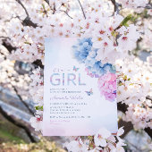 Invitation Boho Cute Floral Butterfly C'est un Baby shower fi