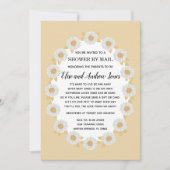 Invitation Boho Daisy Baby Girl Baby shower par courrier (Devant)