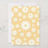 Invitation Boho Daisy Deux Floral Golden Bohemian 2e Annivers (Dos)