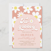 Invitation Boho Daisy Deux Super fête du 2ème anniversaire (Devant)