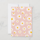 Invitation Boho Daisy Floral Young Wild & Three 3e anniversai (Dos)