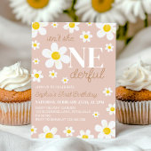 Invitation Boho Daisy n'est-elle pas un seulpremier anniversa