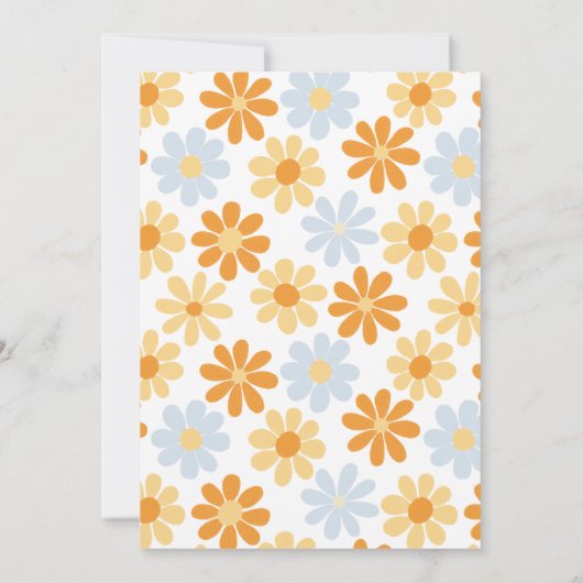 Invitation Boho Daisy Open House Grad Party (Dos)