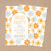 Invitation Boho Daisy Open House Grad Party