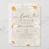 Invitation Boho Daisy Summer Love in Bloom Fête des mariées (Devant)