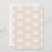 Invitation Boho Daisy Wild One Premier Anniversaire (Dos)