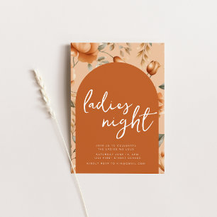Invitation Boho Dames Soirée Boho Automne