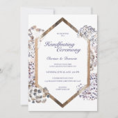 Invitation Boho Dandelion Floral Pagan Handfasting (Devant)