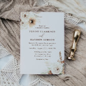 Invitation Boho d'automne Floral et Mariage Boho d'été