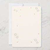 Invitation Boho de Noël rose (Dos)