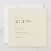 Invitation Boho Deco d'automne | Cream Carré All One Mariage (Devant)
