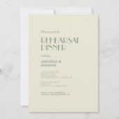 Invitation Boho Deco d'automne | Dîner de répétition de crème (Devant)