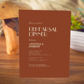 Invitation Boho Deco d'automne | Dîner de répétition de rouil