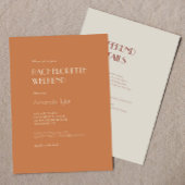 Invitation Boho Deco d'automne | Terracotta Bachelorette Week