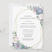 Invitation Boho décontracté Réception de mariage réussie Invi (Devant)